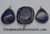 CGP3147 35*45mm - 45*60mm freeform lapis lazuli pendants