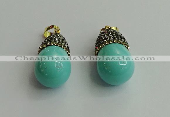 CGP324 15*25mm - 15*30mm teardrop pearl shell pendants wholesale