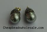 CGP325 15*25mm - 15*30mm teardrop pearl shell pendants wholesale