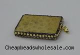 CGP3421 35*60mm - 40*50mm rectangle fossil coral pendants