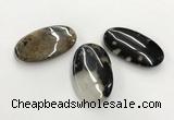 CGP3520 35*60mm oval sakura agate slab pendants