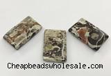 CGP3538 28*42mm - 32*48mm rectangle ocean agate slab pendants