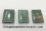 CGP3615 30*45mm rectangle amazonite gemstone pendants wholesale