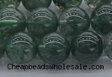 CGQ504 15.5 inches 12mm round imitation green phantom quartz beads