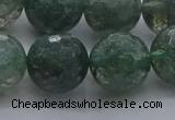 CGQ526 15.5 inches 16mm faceted round imitation green phantom quartz beads