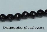 CGS106 15.5 inches 8mm faceted round blue goldstone beads wholesale