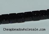 CGS118 15.5 inches 8*8mm cube blue goldstone beads wholesale