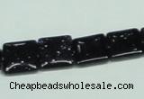 CGS127 15.5 inches 12*12mm square blue goldstone beads wholesale