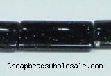 CGS132 15.5 inches 20*35mm rectangle blue goldstone beads wholesale