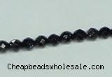 CGS138 15.5 inches 4mm faceted round blue goldstone beads wholesale