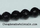 CGS139 15.5 inches 14mm faceted round blue goldstone beads wholesale