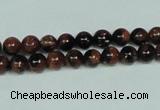 CGS201 15.5 inches 6mm round blue & brown goldstone beads wholesale