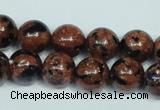 CGS204 15.5 inches 12mm round blue & brown goldstone beads wholesale