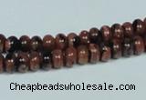 CGS206 15.5 inches 4*6mm rondelle blue & brown goldstone beads wholesale