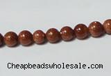 CGS50 15.5 inches 6mm round goldstone beads wholesale