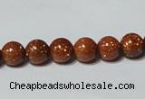 CGS51 15.5 inches 8mm round goldstone beads wholesale