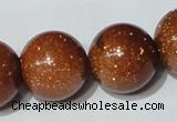 CGS56 15.5 inches 20mm round goldstone beads wholesale