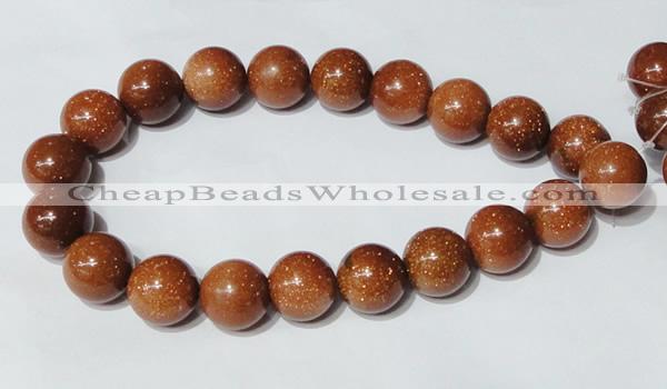 CGS56 15.5 inches 20mm round goldstone beads wholesale