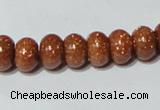 CGS64 15.5 inches 6*10mm rondelle goldstone beads wholesale