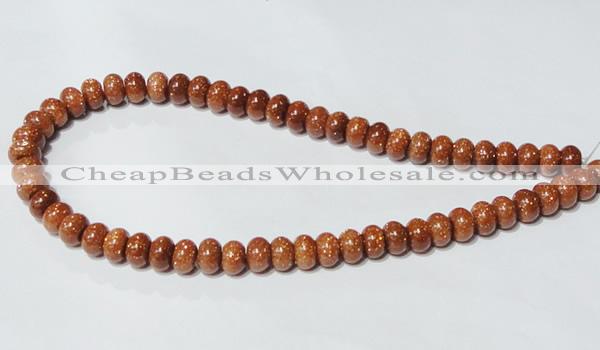 CGS64 15.5 inches 6*10mm rondelle goldstone beads wholesale