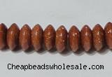 CGS68 15.5 inches 5*10mm roundel goldstone beads wholesale