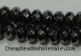 CHE103 15.5 inches 4*6mm faceted rondelle hematite beads wholesale