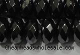 CHE105 15.5 inches 6*10mm faceted rondelle hematite beads wholesale