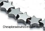 CHE11 16 inches 6mm star shape hematite beads Wholesale