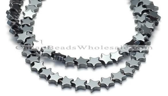 CHE11 16 inches 6mm star shape hematite beads Wholesale