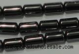 CHE117 15.5 inches 5*8mm tube hematite beads wholesale