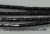 CHE120 15.5 inches 2*4mm tube hematite beads wholesale