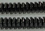 CHE134 15.5 inches 3*6mm pyramid hematite beads wholesale