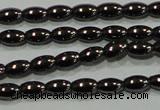 CHE136 15.5 inches 3*5mm rice hematite beads wholesale