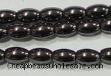 CHE137 15.5 inches 4*6mm rice hematite beads wholesale