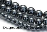 CHE18 16 inches 4mm & 6mm & 8mm round hematite beads Wholesale