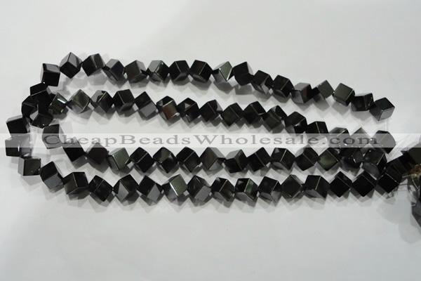 CHE188 15.5 inches 8*8mm cube hematite beads wholesale