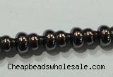 CHE190 15.5 inches 6*8mm calabash hematite beads wholesale