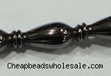 CHE195 15.5 inches 8*20mm vase-shaped hematite beads wholesale