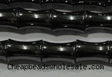 CHE204 15.5 inches 8*12mm bamboo hematite beads wholesale