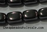 CHE249 15.5 inches 8*12mm cuboid hematite beads wholesale