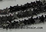 CHE292 15.5 inches 4mm star hematite beads wholesale