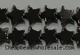 CHE293 15.5 inches 6mm star hematite beads wholesale