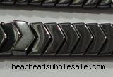 CHE297 15.5 inches 6*9mm hematite beads wholesale