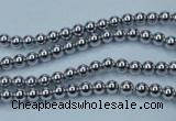 CHE421 15.5 inches 2mm round plated hematite beads wholesale