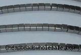 CHE450 15.5 inches 2*2mm cube plated hematite beads wholesale