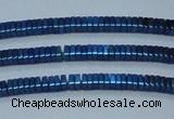 CHE564 15.5 inches 1*2*2mm square plated hematite beads wholesale