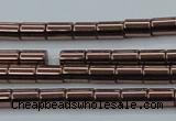 CHE747 15.5 inches 3*5mm tube plated hematite beads wholesale