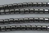 CHE775 15.5 inches 2*2mm drum plated hematite beads wholesale