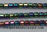 CHE780 15.5 inches 2*2mm drum plated hematite beads wholesale