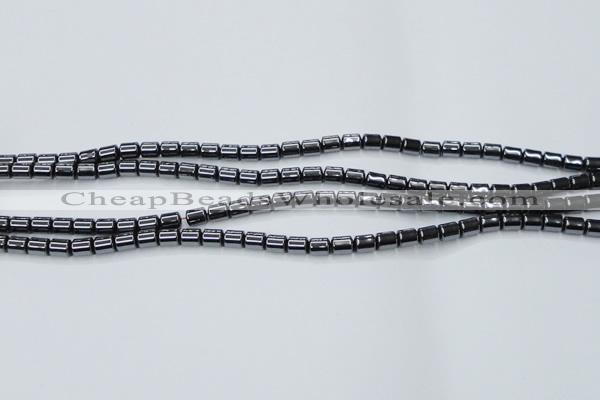 CHE784 15.5 inches 4*4.5mm drum hematite beads wholesale